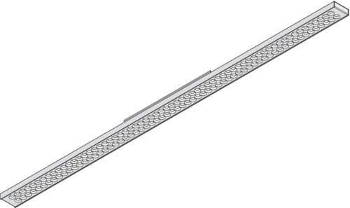 Isometrie - L 120 mit Montageplatte