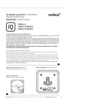 Bedienungsanleitung IQ Sensor