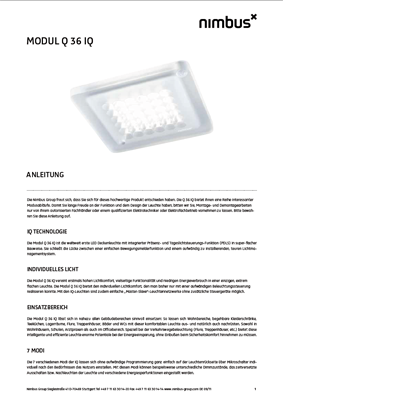 Bedienungsanleitung Modul Q 36 IQ (Version bis 06/2017)